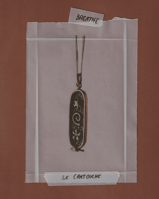 breathe - cartouche (silver)