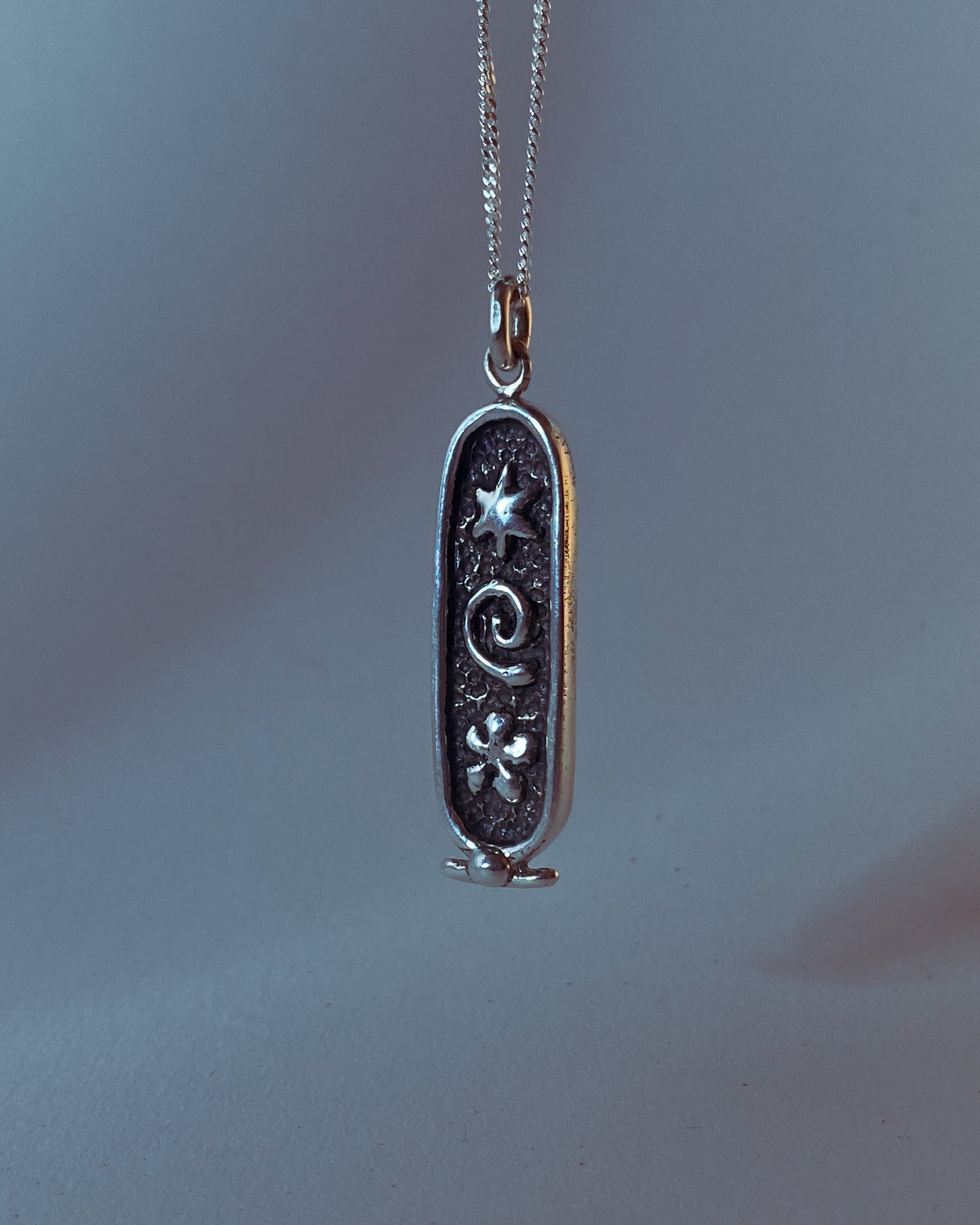 breathe - cartouche (silver)