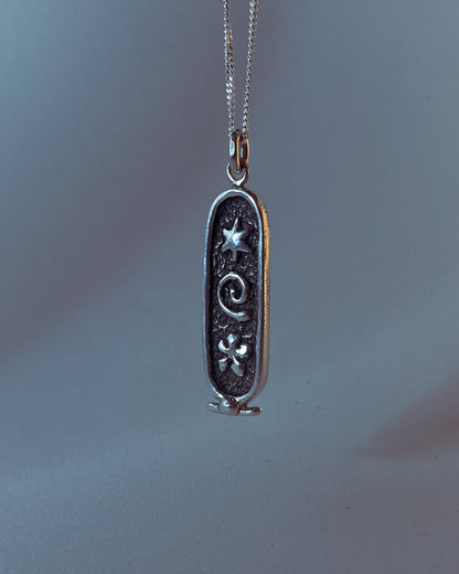 breathe - cartouche (silver)
