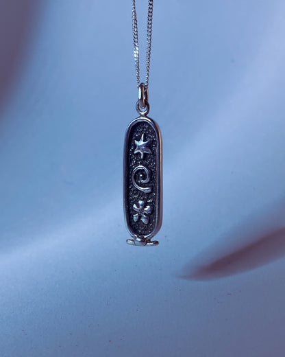 breathe - cartouche (silver)
