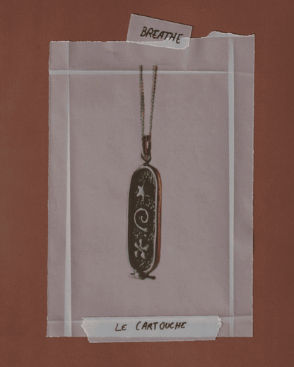 breathe - cartouche (gold-plated)