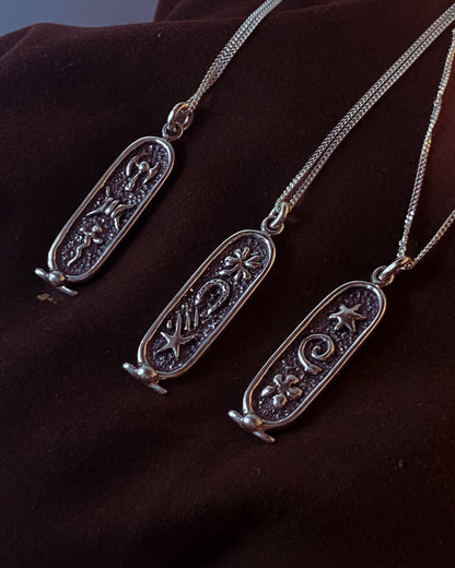 breathe - cartouche (silver)